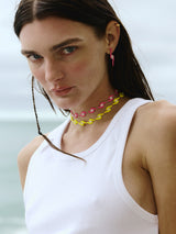 Splash Earrings Fuchsia