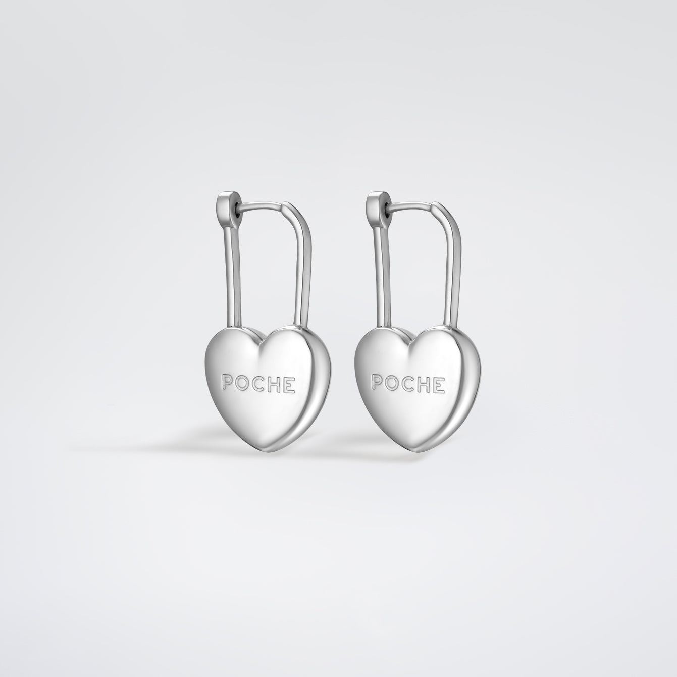 Heart Earrings Silver