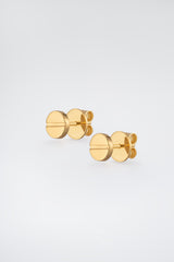 Mini Signet Gold Earrings