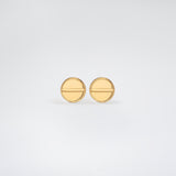 Mini Signet Gold Earrings