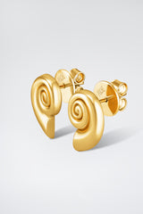 Mini Nautilus Gold Earrings