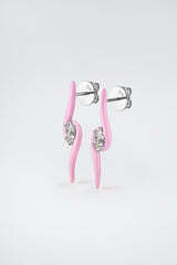 Splash Earrings Pink