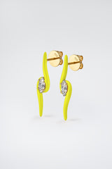 Splash Earrings Yellow