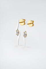 Splash Earrings White