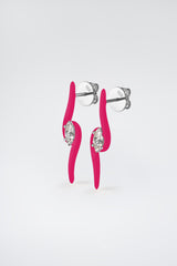 Splash Earrings Fuchsia