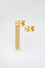 Signet Earrings Set Gold