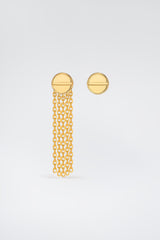 Signet Earrings Set Gold