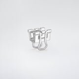 Binder Mono Earring Silver