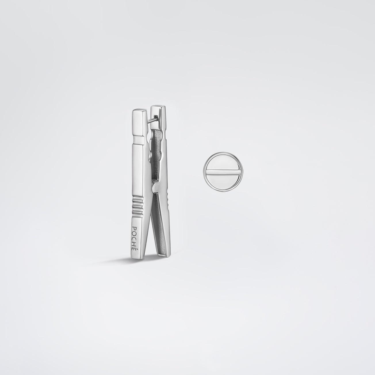 Clothespin Set Silver