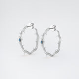 Leaf Hoops Silver