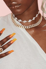 Splash Necklace White