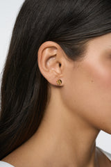 Mini Signet Gold Earrings