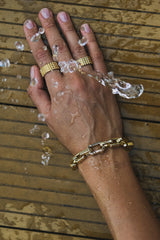 Cube Bracelet Gold
