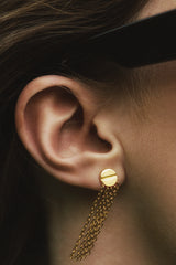 Signet Earrings Set Gold