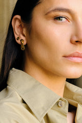 Essential Zip Earrings Gold