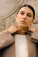 Binder Mono Earring Gold