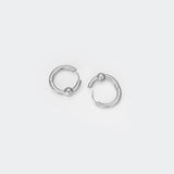 Harmony Silver Hoops M