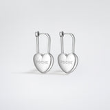 Heart Earrings Silver