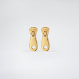 Essential Zip Earrings Gold