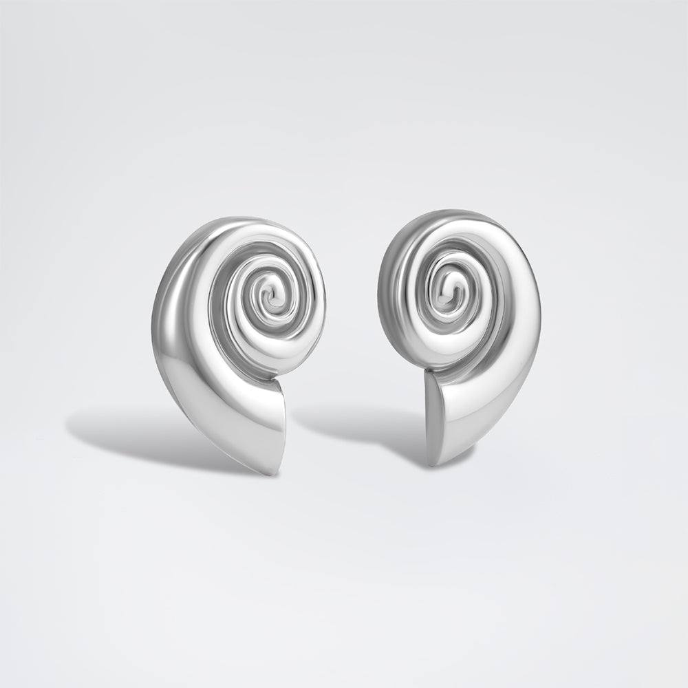 Nautilus Earrings Silver