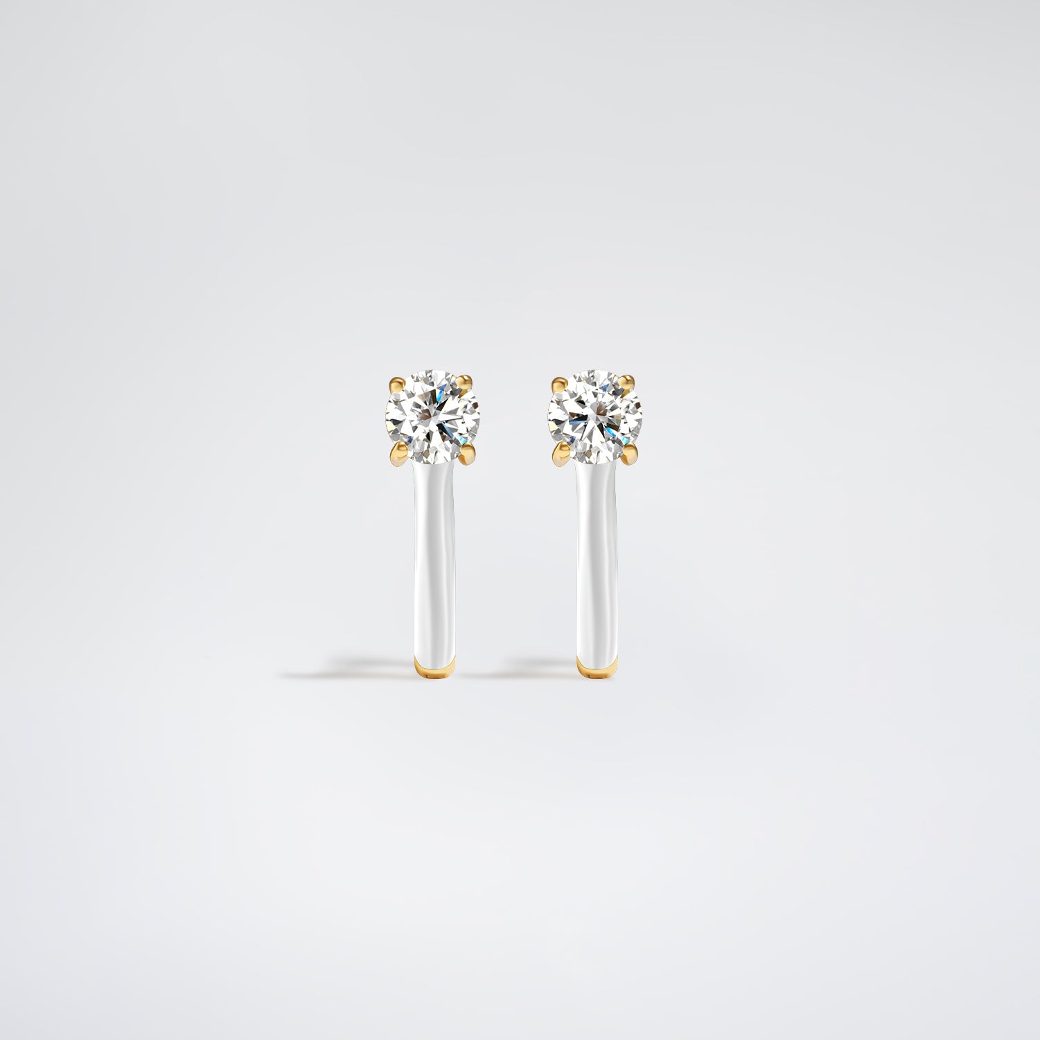 Stardust Earrings White