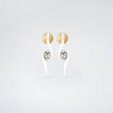 Splash Earrings White