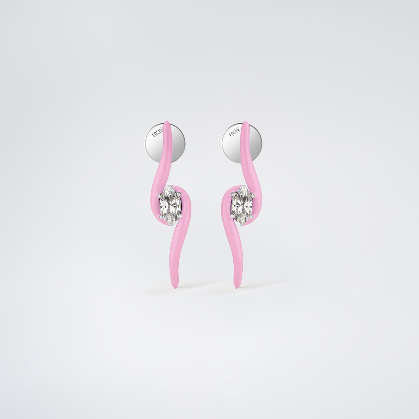 Splash Earrings Pink