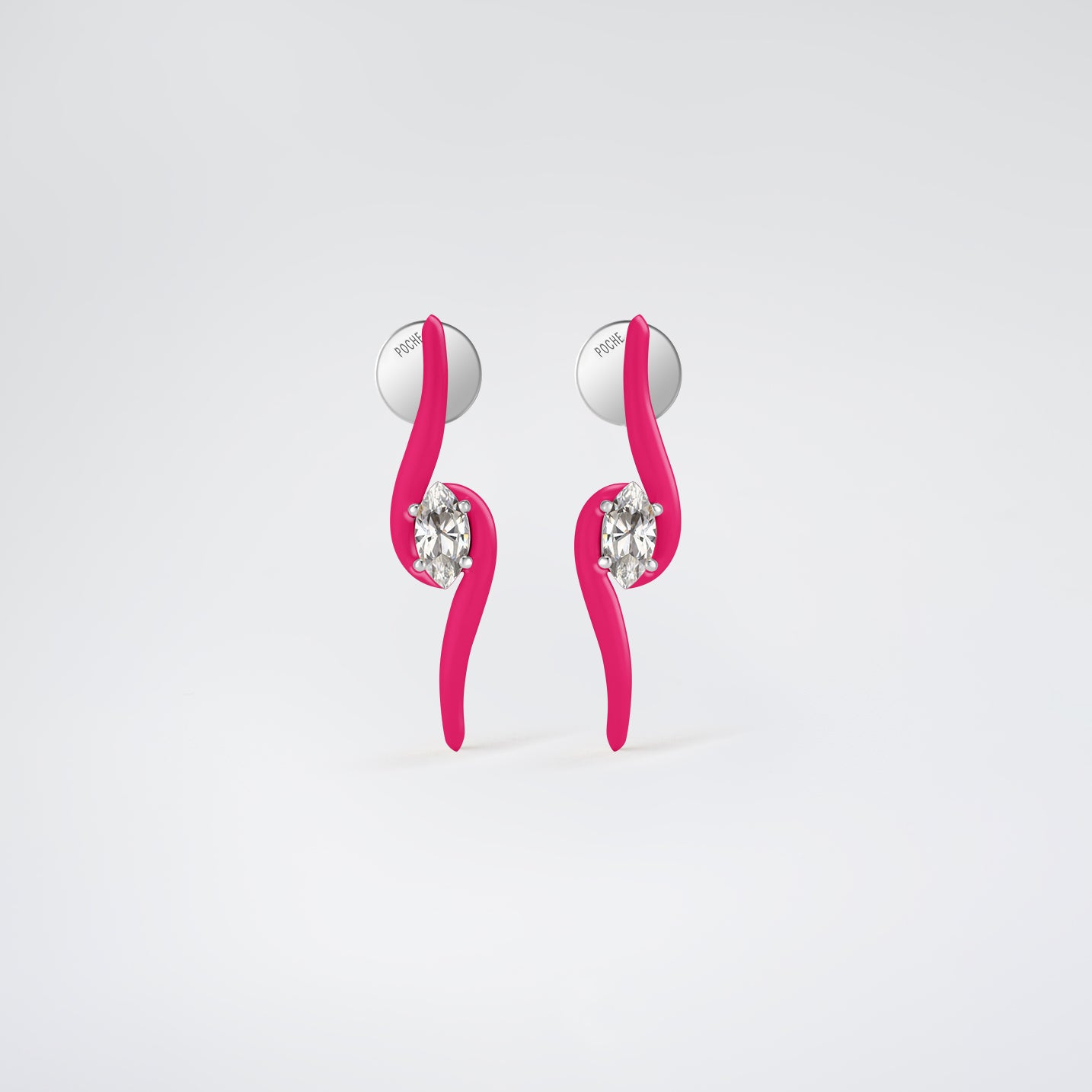 Splash Earrings Fuchsia