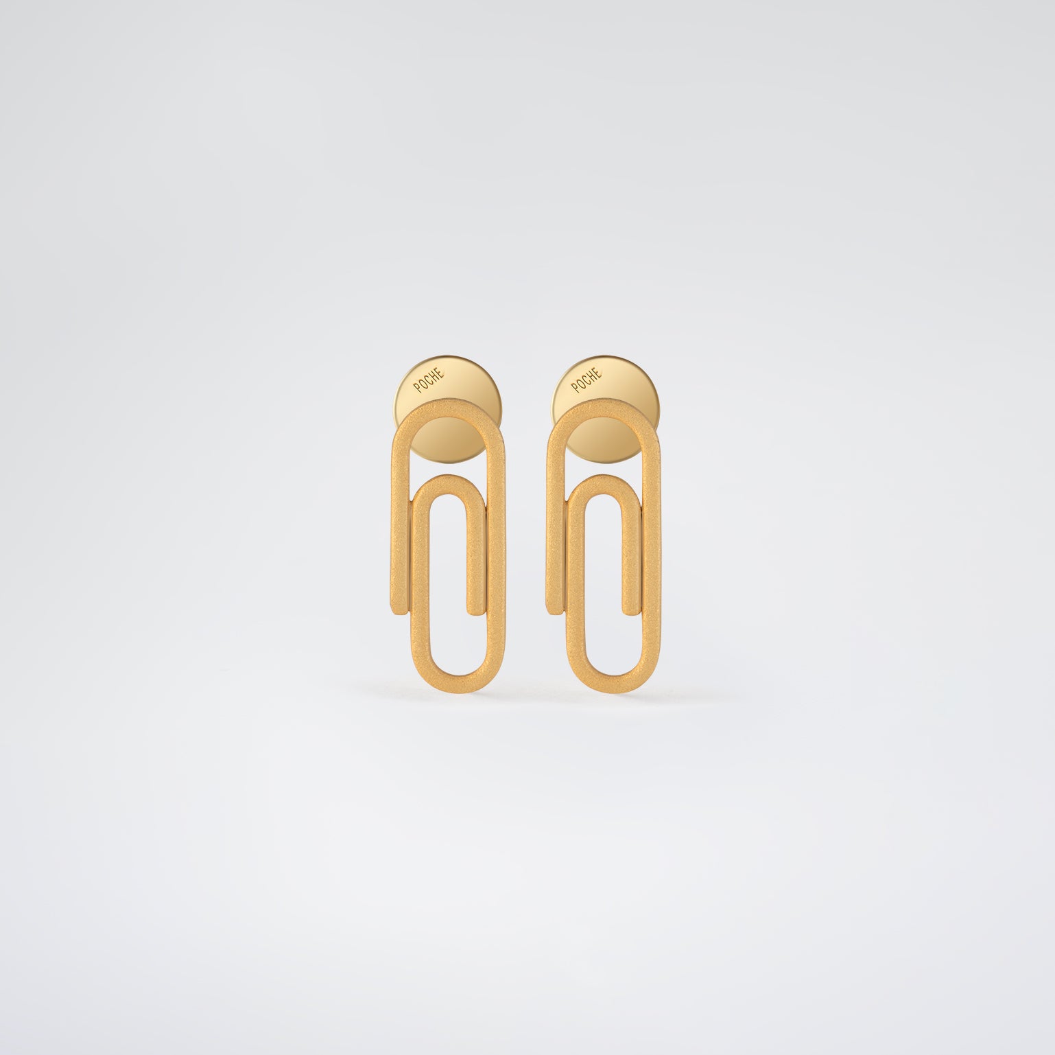 Funky Clip Earrings Gold