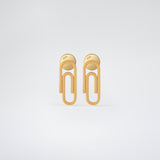 Funky Clip Earrings Gold