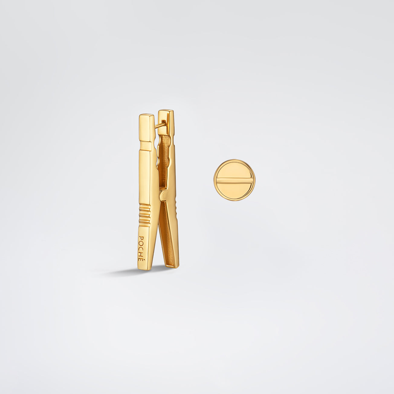 Clothespin Set Gold