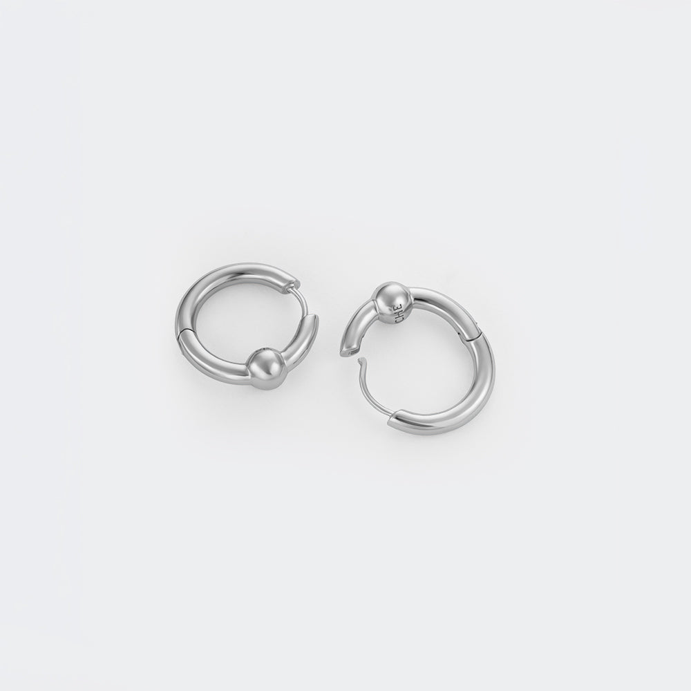 Harmony Silver Hoops L