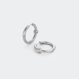 Harmony Silver Hoops L