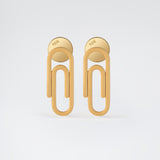 Funky Clip Earrings Gold