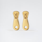 Essential Zip Earrings Gold